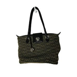 Brighton wicker‎ straw two toned/black brown shoulder bag